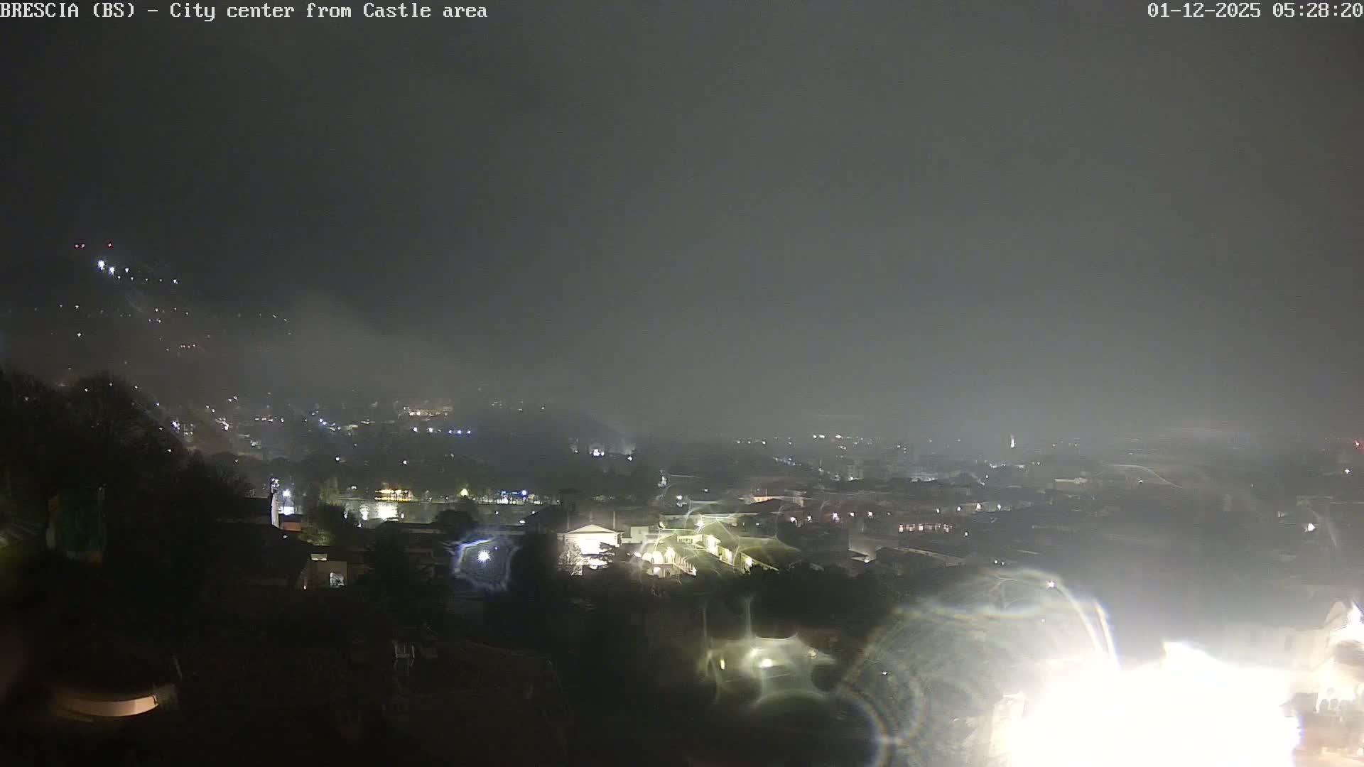 Brescia, Mount Maddalena & City View Live Cam - Lombardy, Italy