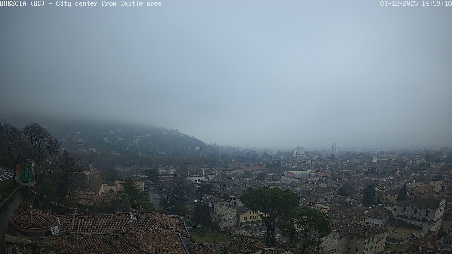 Brescia, Mount Maddalena & City View Live Cam - Lombardy, Italy