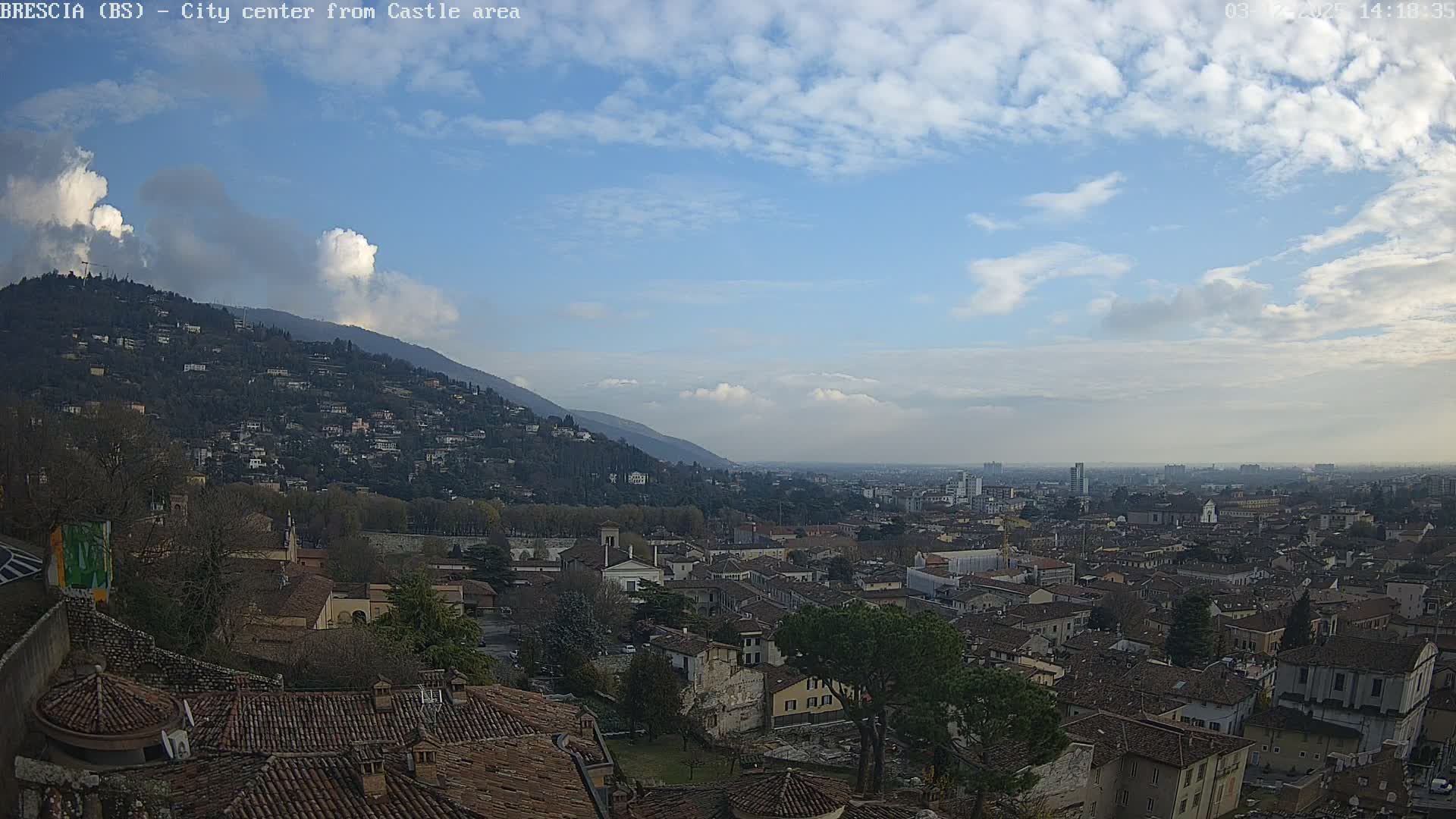 Brescia, Mount Maddalena & City View Live Cam - Lombardy, Italy