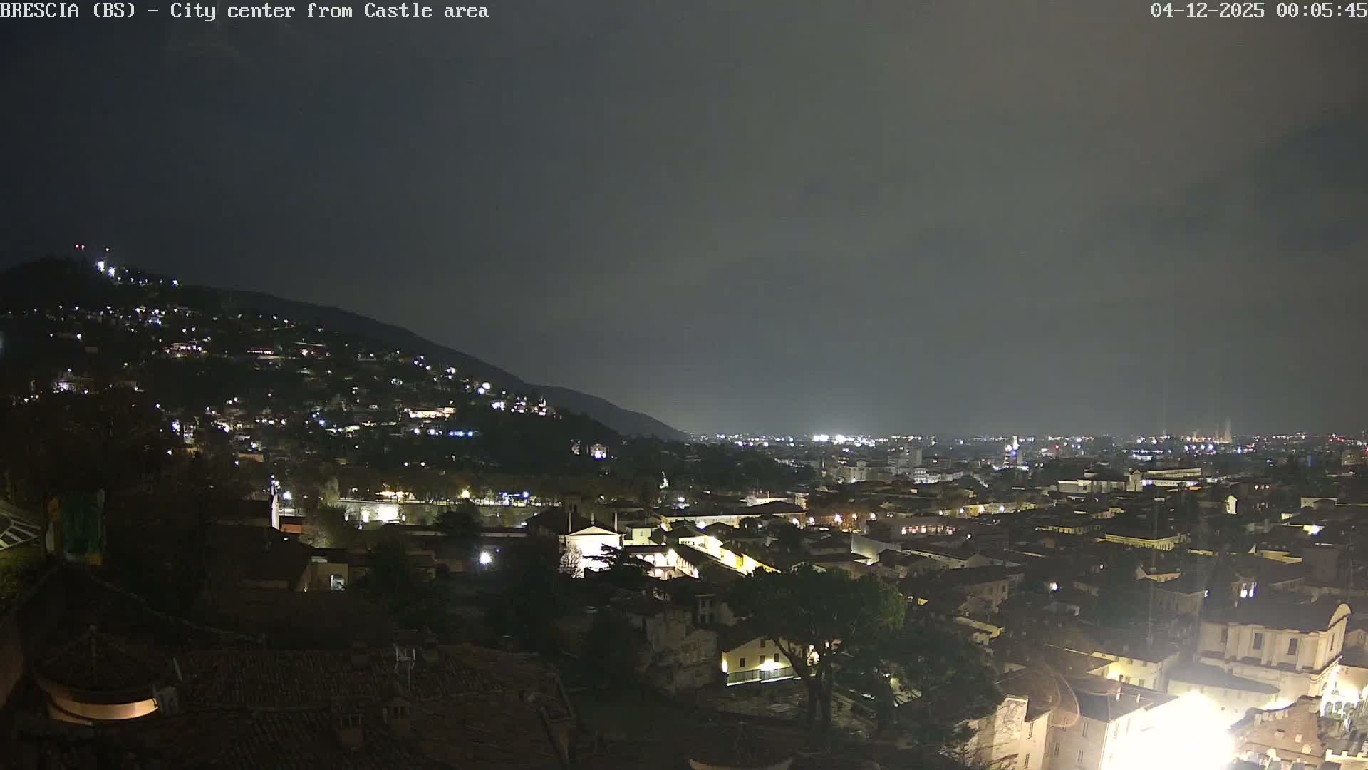 Brescia, Mount Maddalena & City View Live Cam - Lombardy, Italy