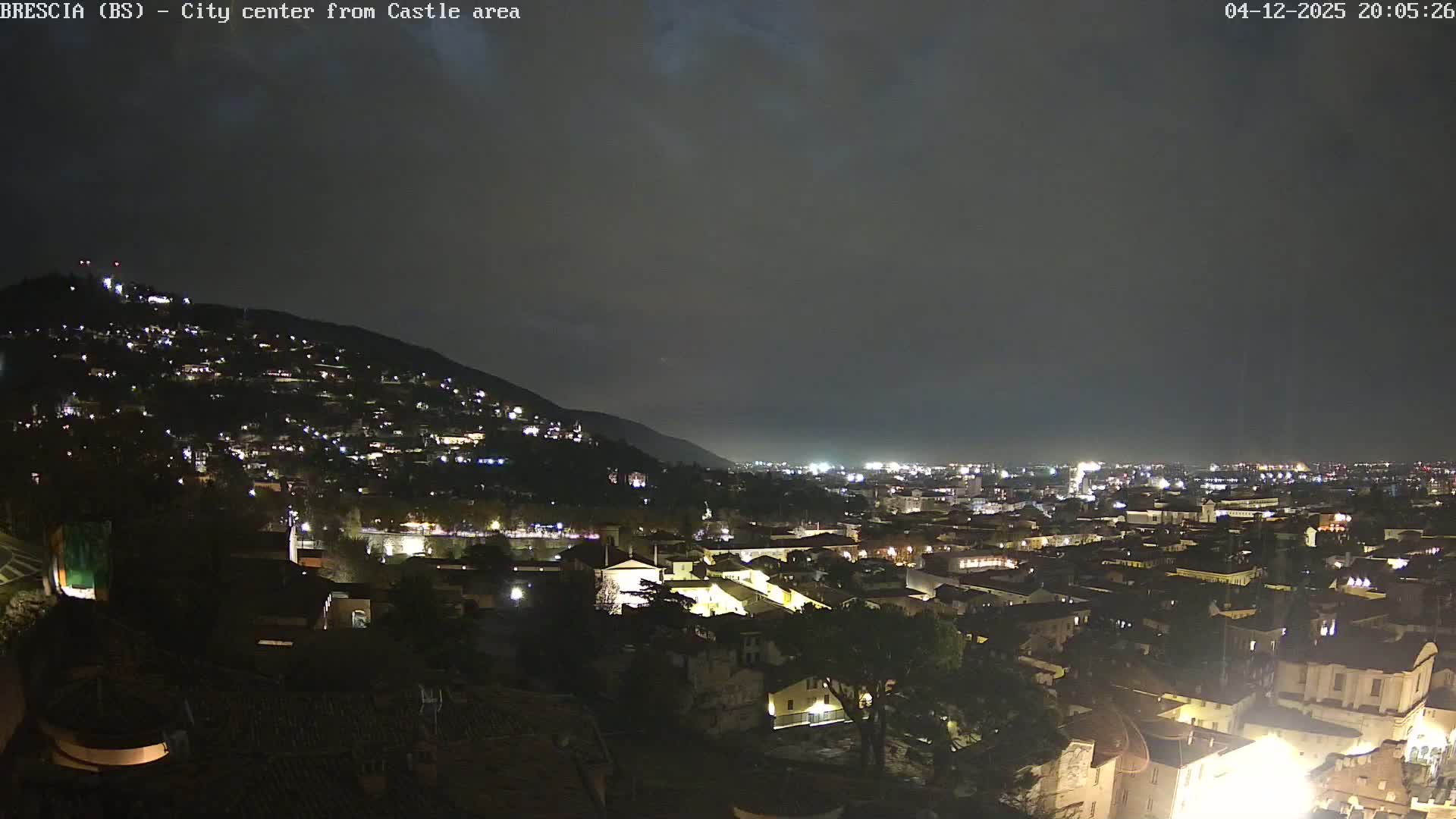 Brescia, Mount Maddalena & City View Live Cam - Lombardy, Italy