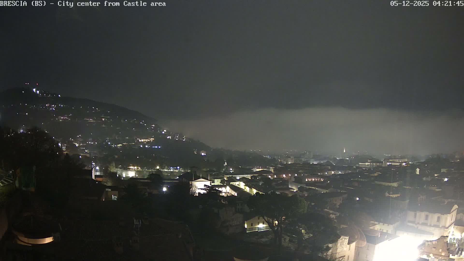 Brescia, Mount Maddalena & City View Live Cam - Lombardy, Italy