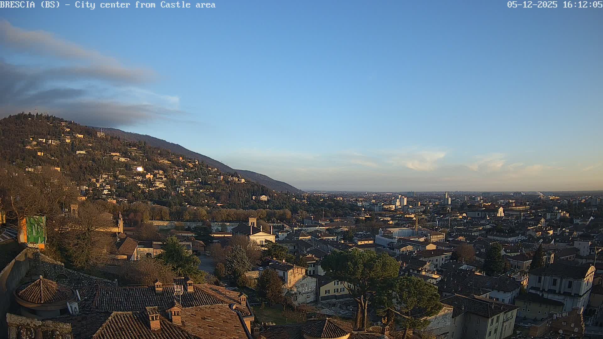 Brescia, Mount Maddalena & City View Live Cam - Lombardy, Italy