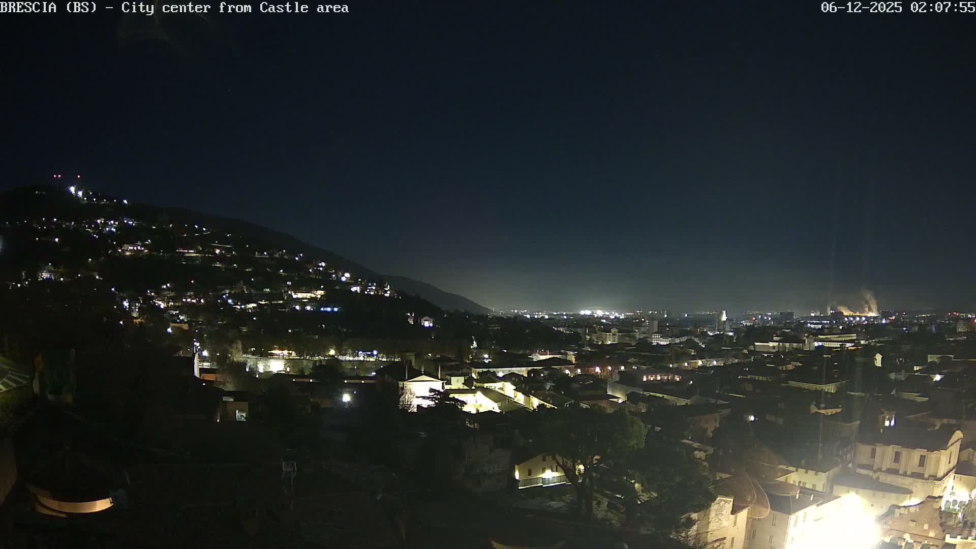 Brescia, Mount Maddalena & City View Live Cam - Lombardy, Italy