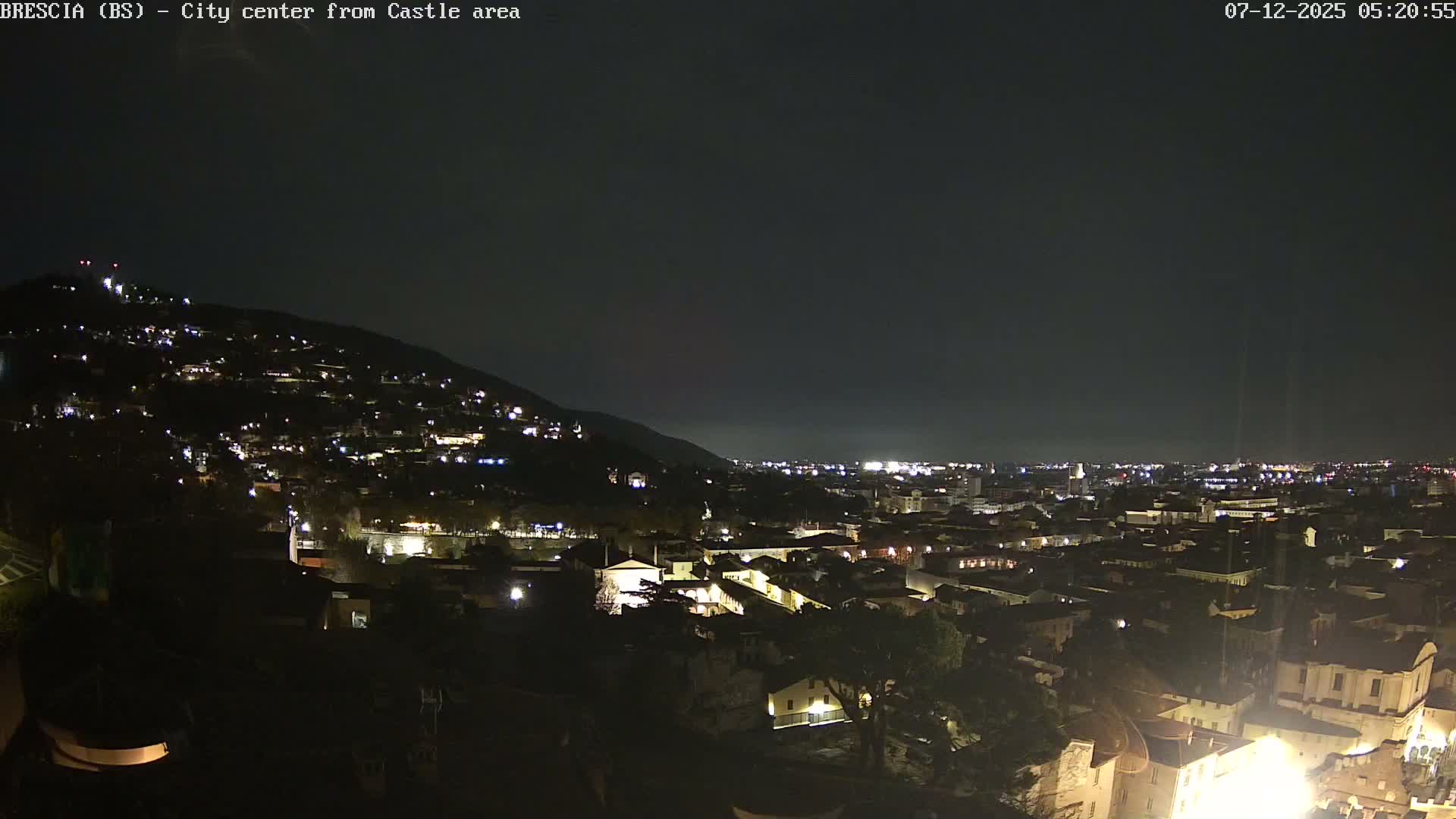 Brescia, Mount Maddalena & City View Live Cam - Lombardy, Italy