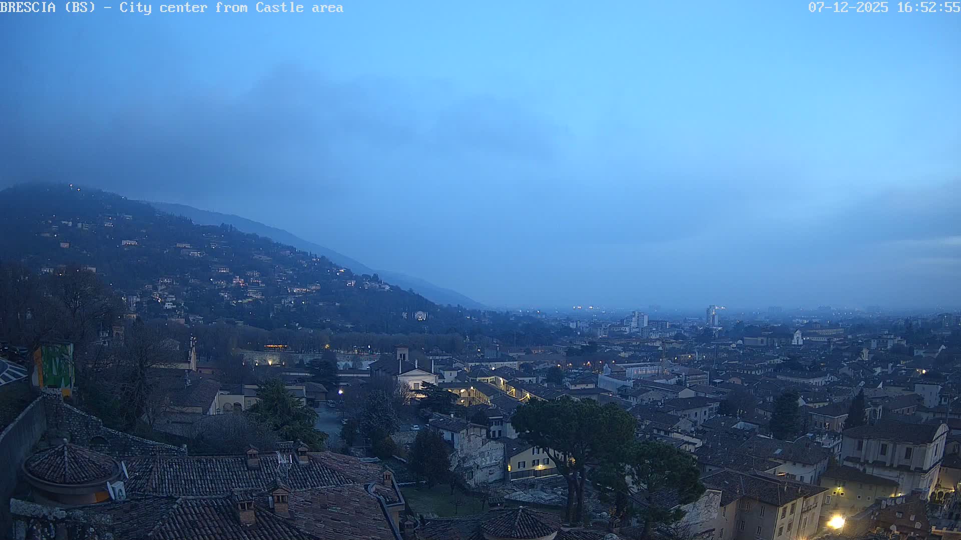 Brescia, Mount Maddalena & City View Live Cam - Lombardy, Italy