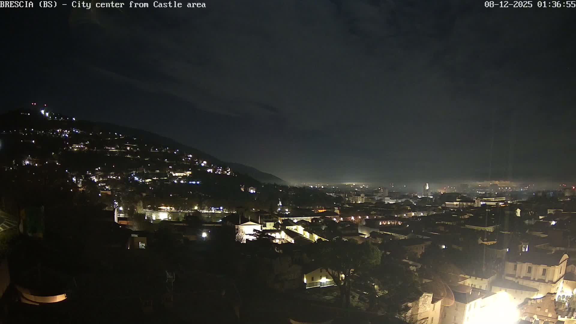 Brescia, Mount Maddalena & City View Live Cam - Lombardy, Italy