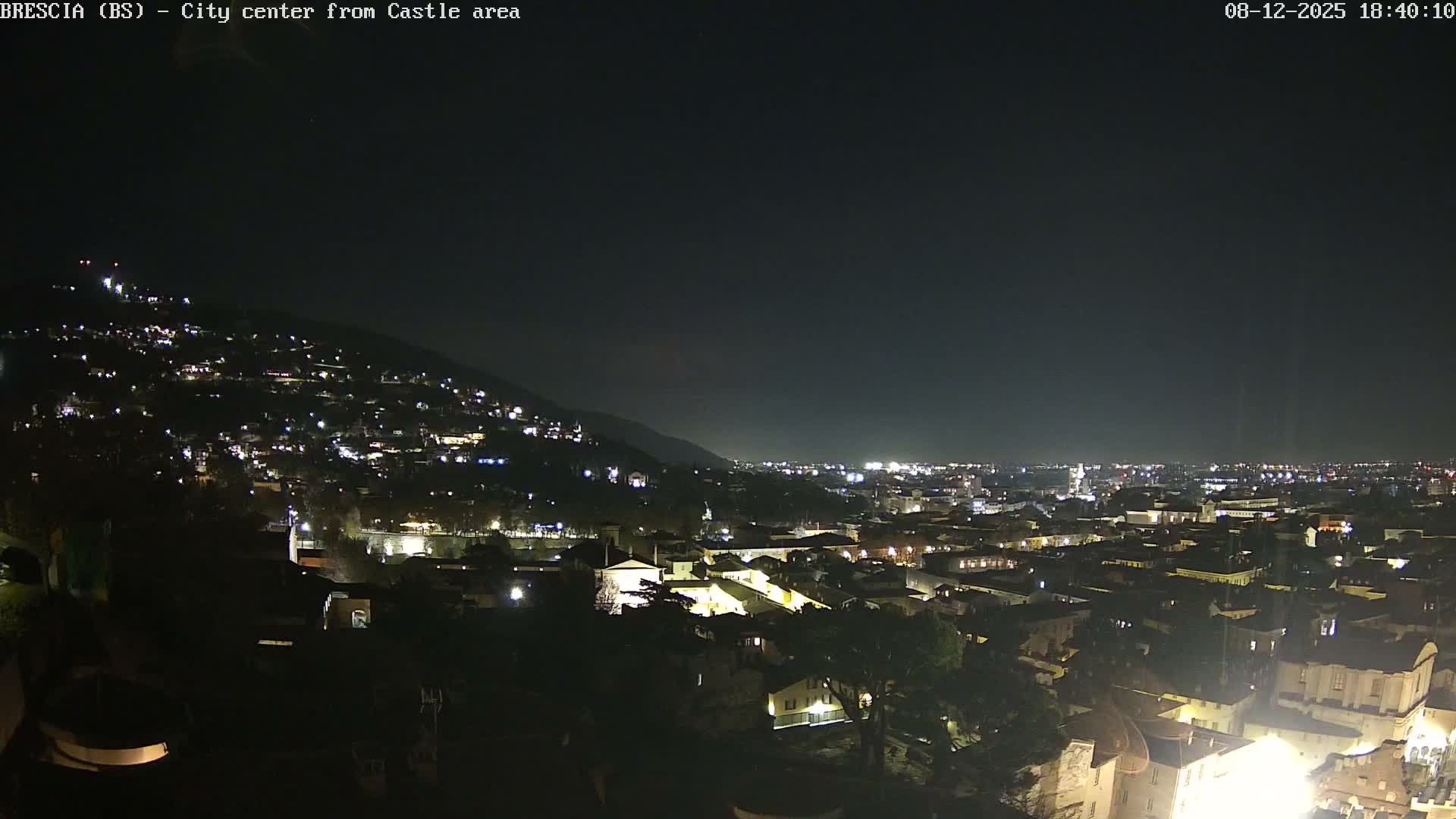 Brescia, Mount Maddalena & City View Live Cam - Lombardy, Italy