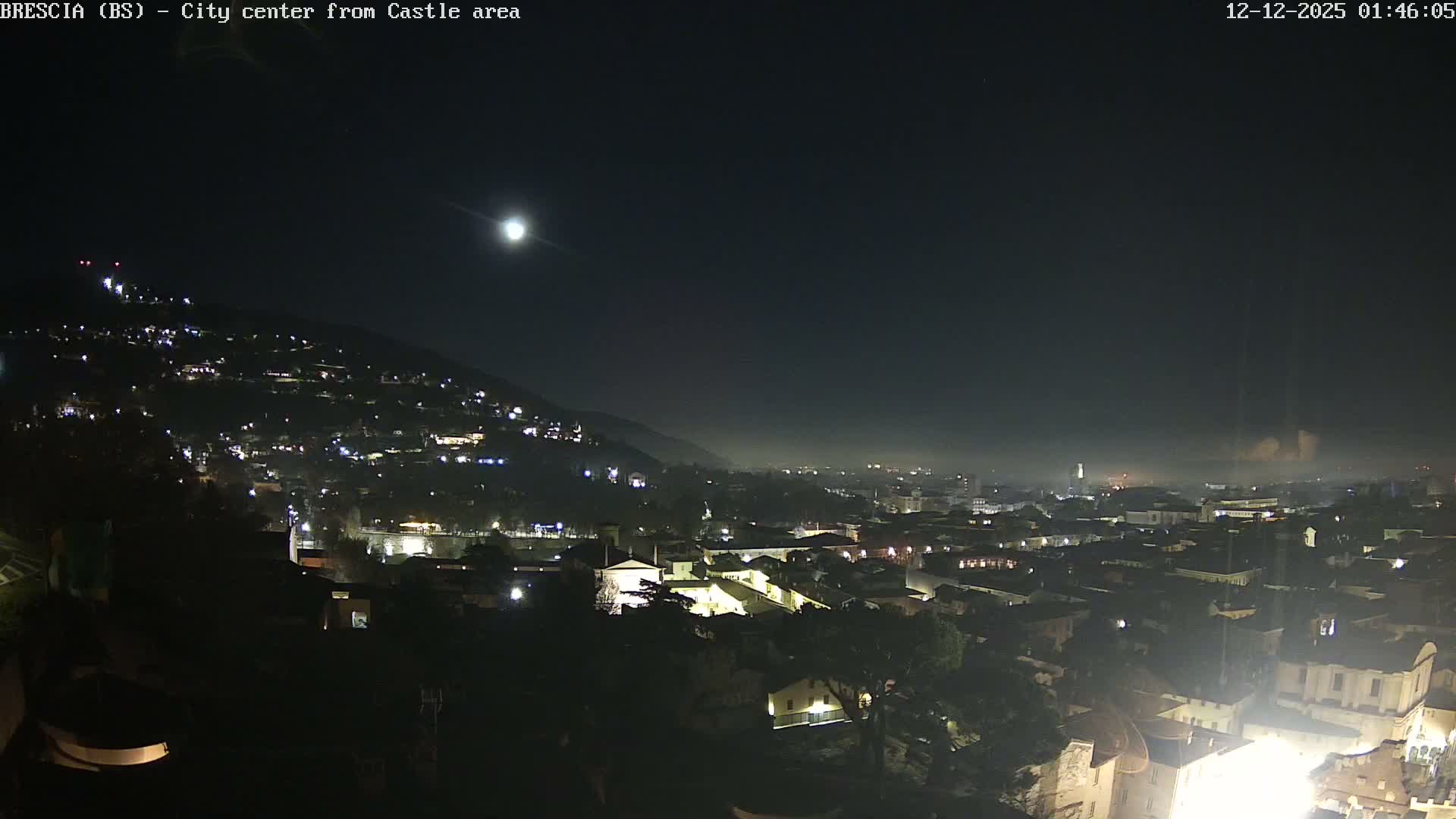 Brescia, Mount Maddalena & City View Live Cam - Lombardy, Italy