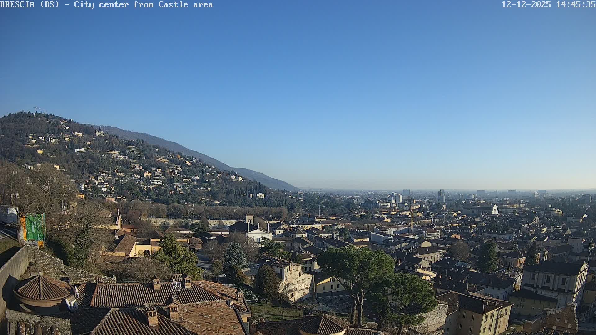 Brescia, Mount Maddalena & City View Live Cam - Lombardy, Italy
