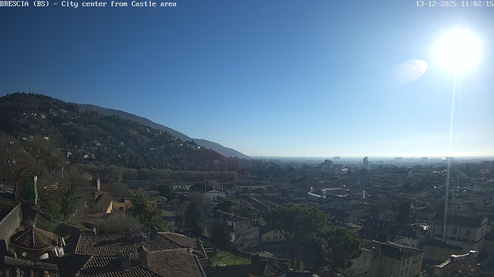 Brescia, Mount Maddalena & City View Live Cam - Lombardy, Italy