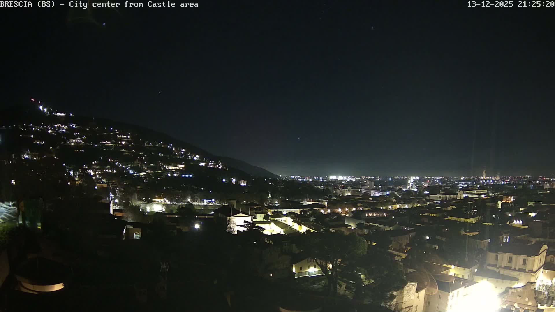 Brescia, Mount Maddalena & City View Live Cam - Lombardy, Italy