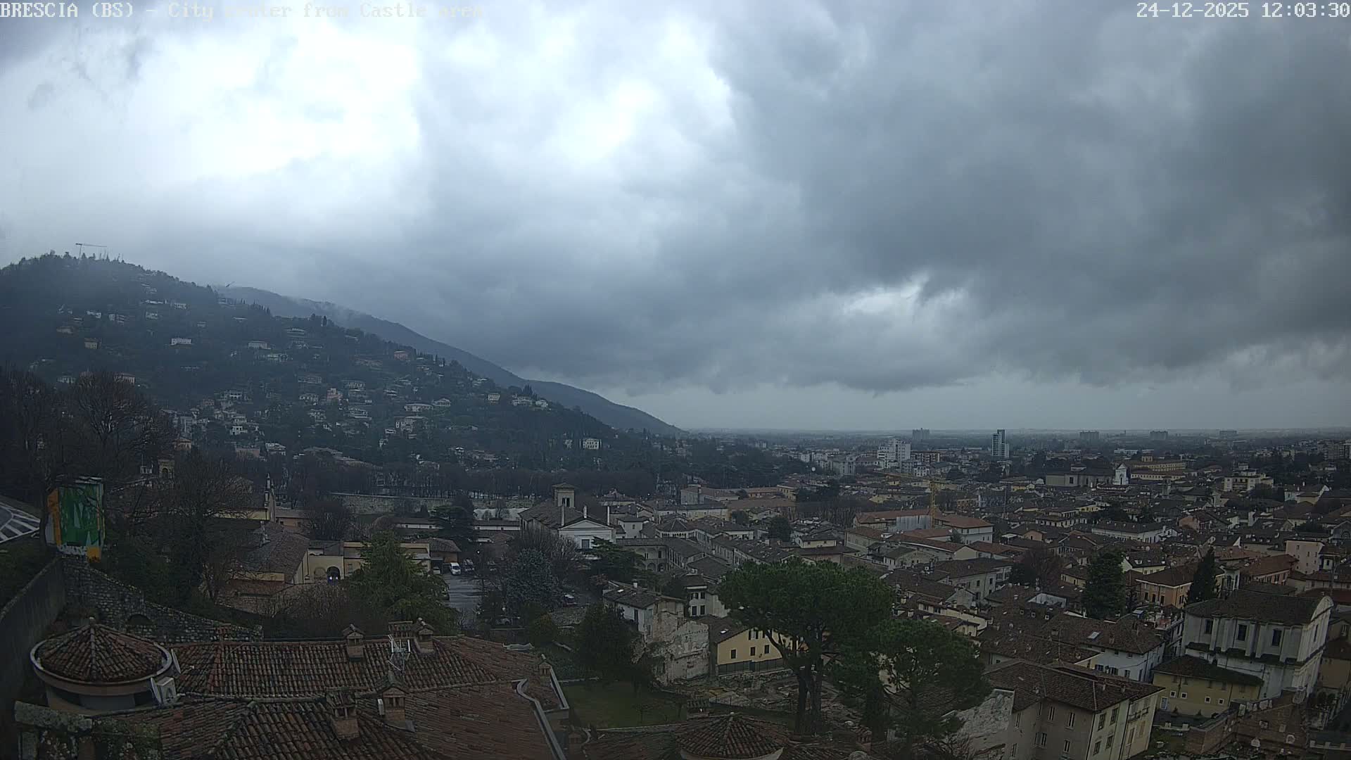 Brescia, Mount Maddalena & City View Live Cam - Lombardy, Italy