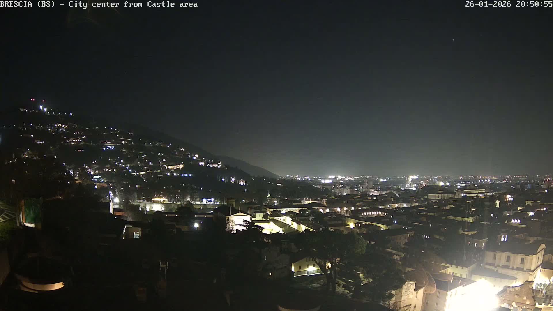 Brescia, Mount Maddalena & City View Live Cam - Lombardy, Italy