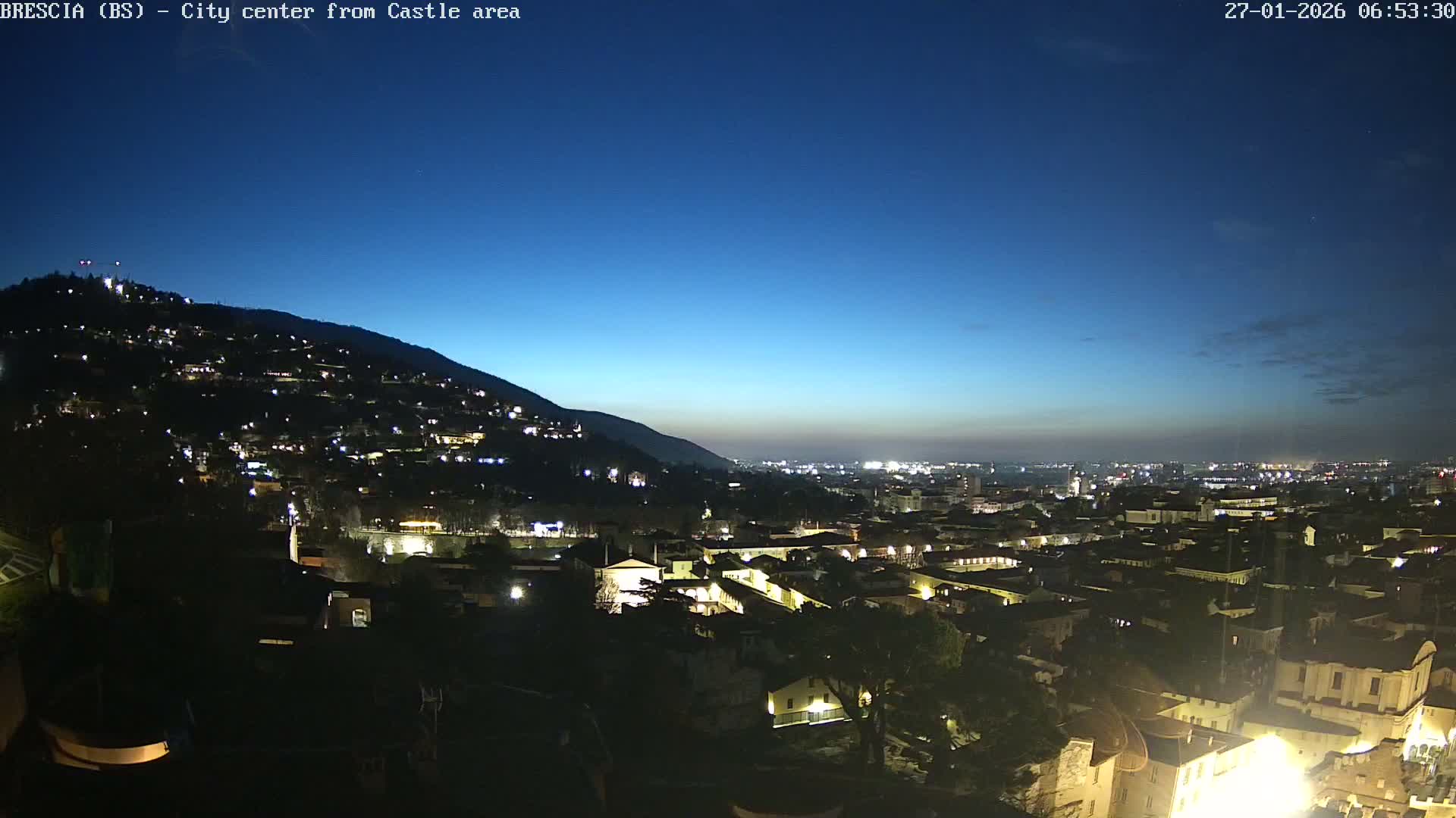 Brescia, Mount Maddalena & City View Live Cam - Lombardy, Italy