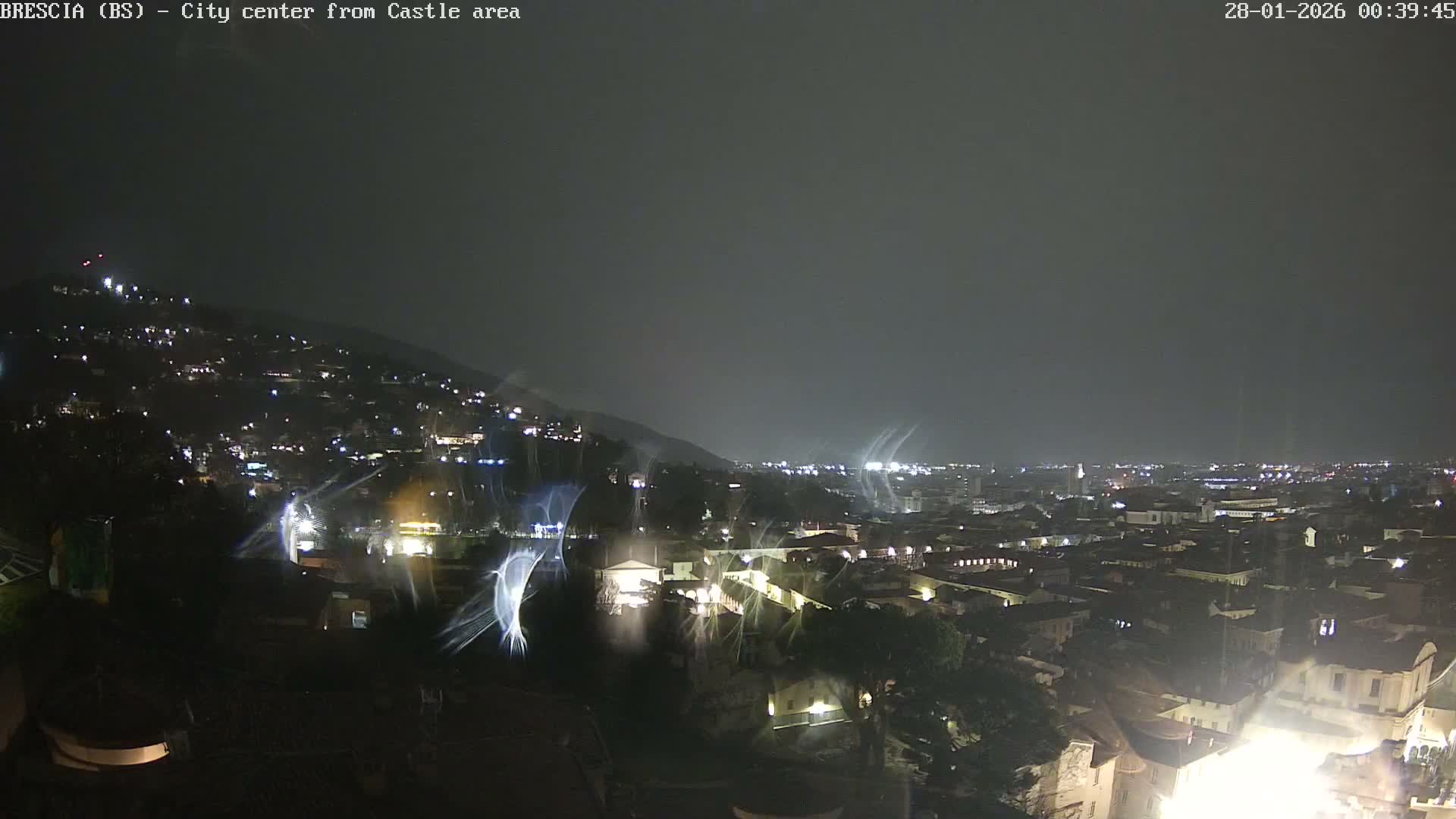 Brescia, Mount Maddalena & City View Live Cam - Lombardy, Italy