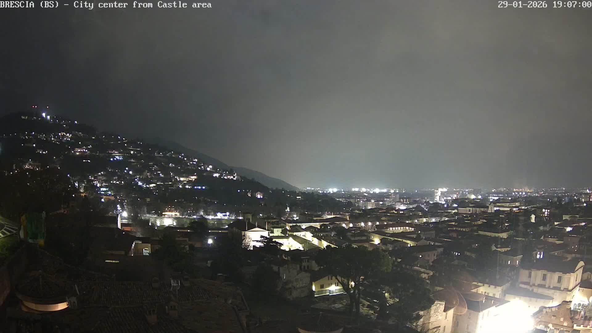 Brescia, Mount Maddalena & City View Live Cam - Lombardy, Italy
