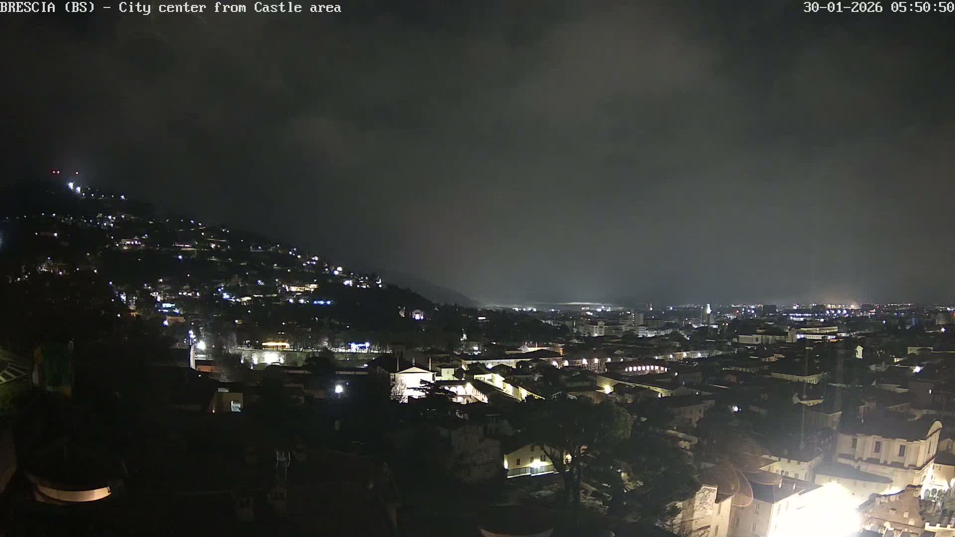 Brescia, Mount Maddalena & City View Live Cam - Lombardy, Italy