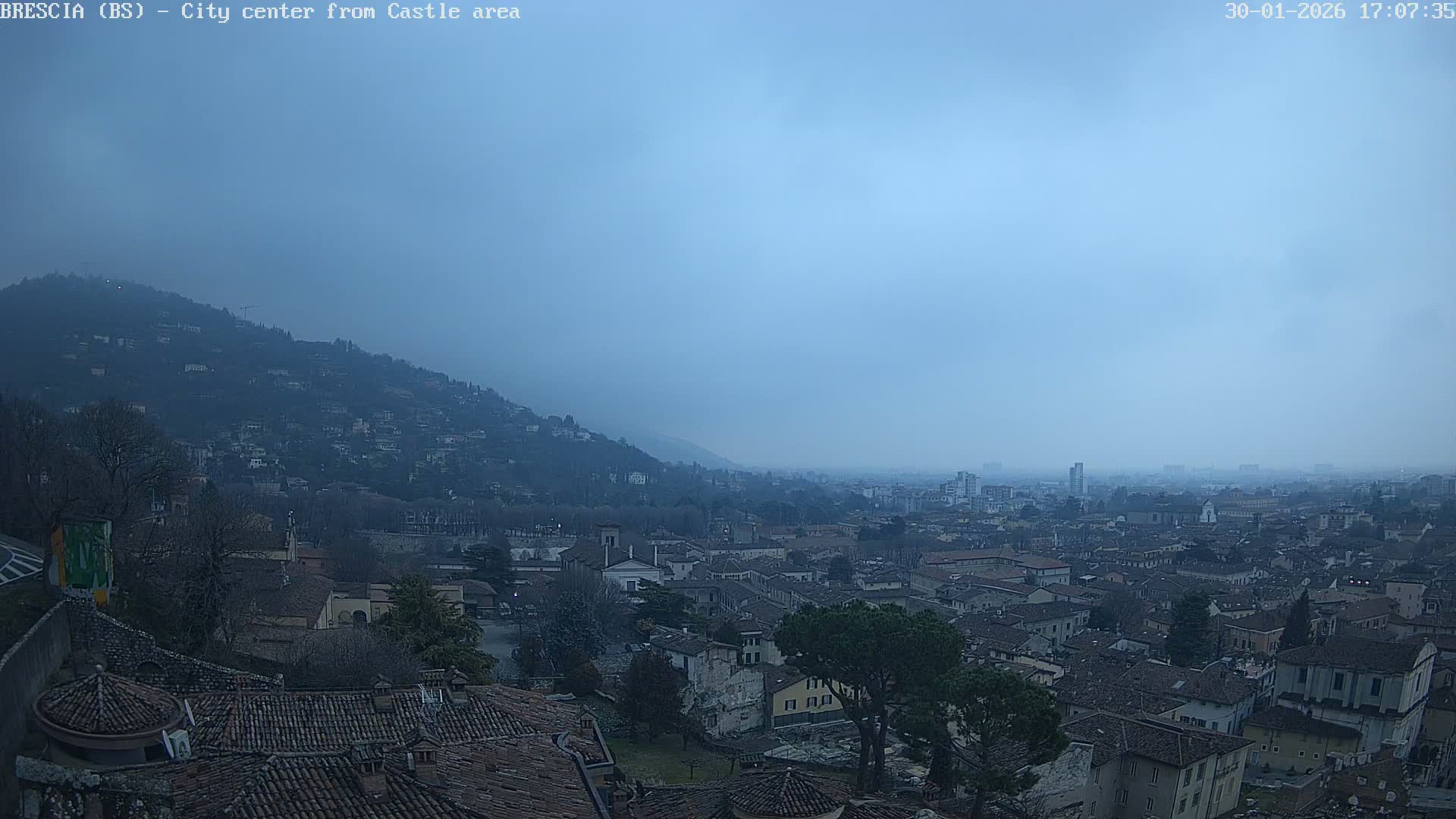 Brescia, Mount Maddalena & City View Live Cam - Lombardy, Italy