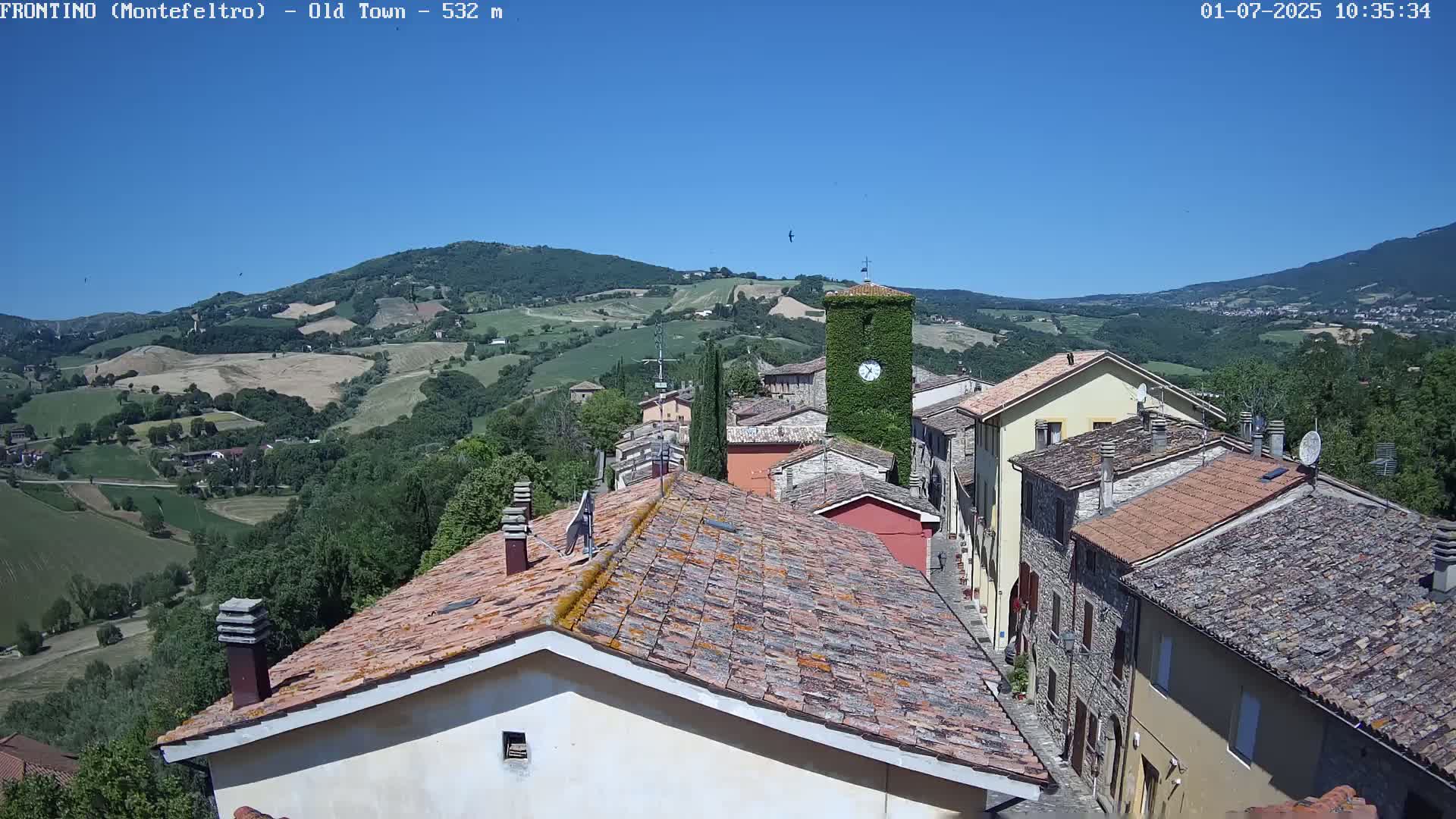 Frontino, Old Town Live Cam - Pesaro & Urbino, Marche, Italy