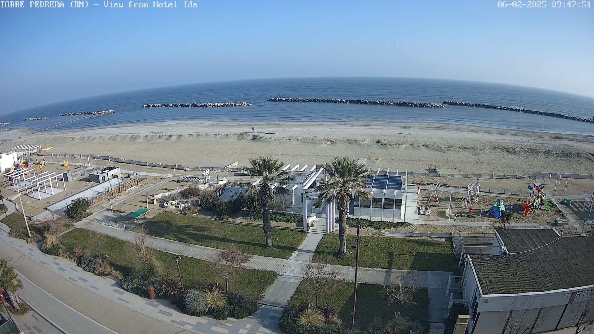 Rimini, Torre Pedrera Beach Live Cam - Emilia-Romagna, Italy