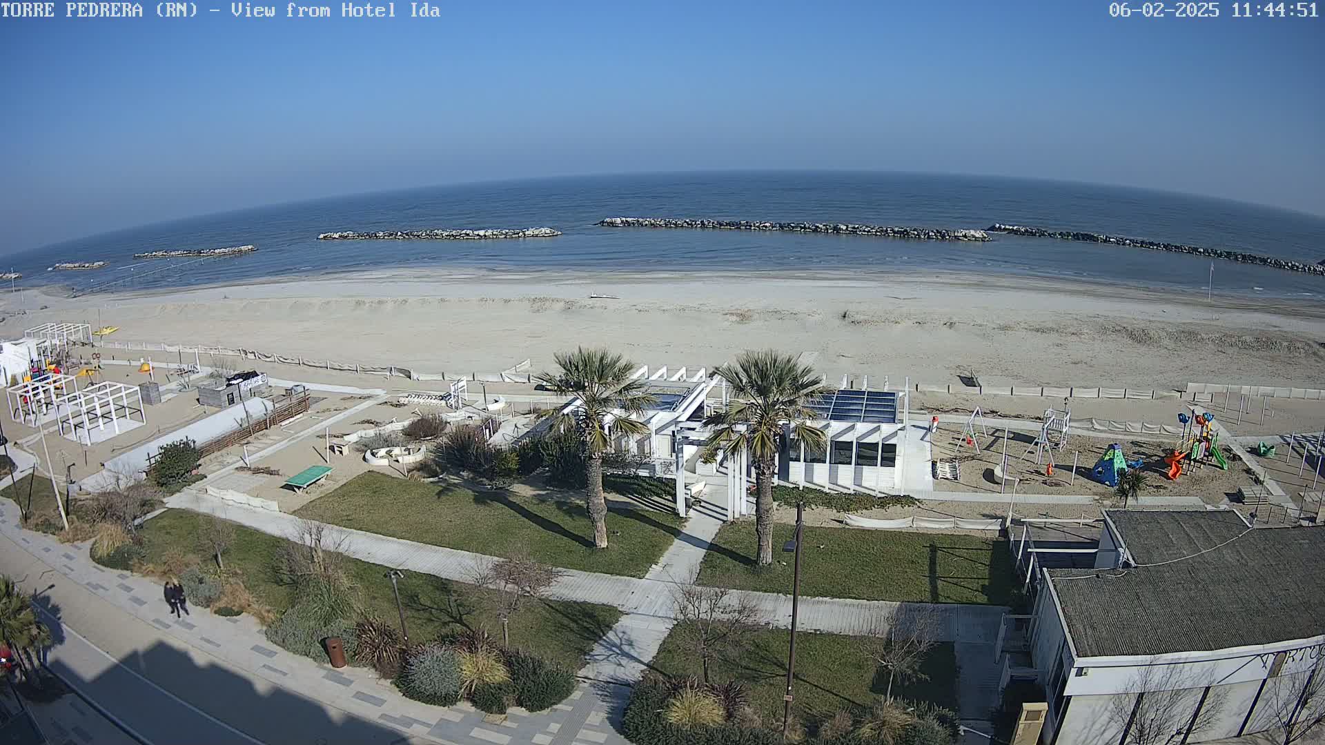 Rimini, Torre Pedrera Beach Live Cam - Emilia-Romagna, Italy