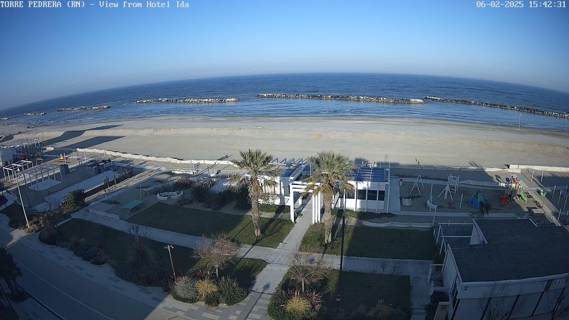 Rimini, Torre Pedrera Beach Live Cam - Emilia-Romagna, Italy
