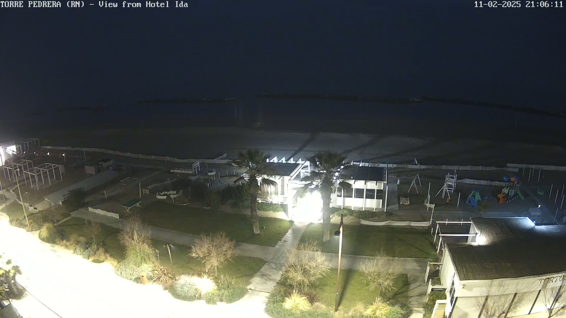 Rimini, Torre Pedrera Beach Live Cam - Emilia-Romagna, Italy