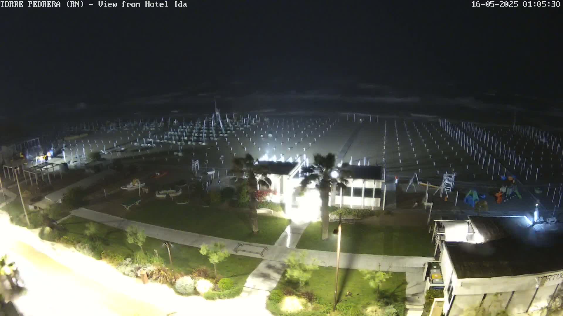 Rimini, Torre Pedrera Beach Live Cam - Emilia-Romagna, Italy
