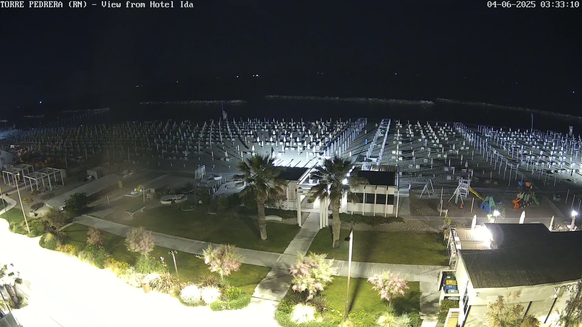 Rimini, Torre Pedrera Beach Live Cam - Emilia-Romagna, Italy