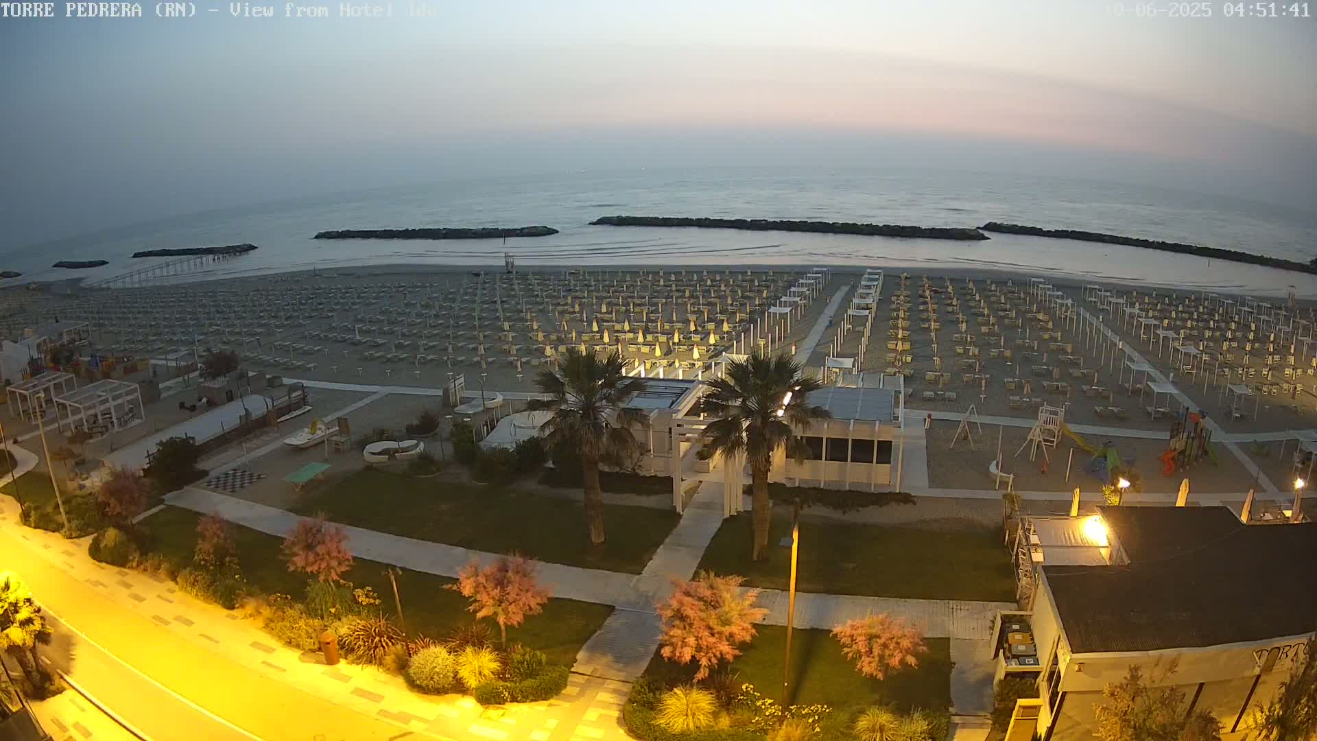 Rimini, Torre Pedrera Beach Live Cam - Emilia-Romagna, Italy