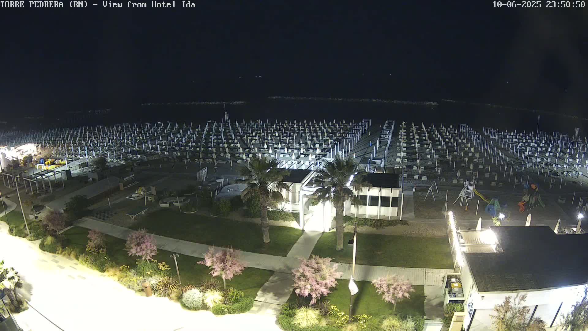 Rimini, Torre Pedrera Beach Live Cam - Emilia-Romagna, Italy