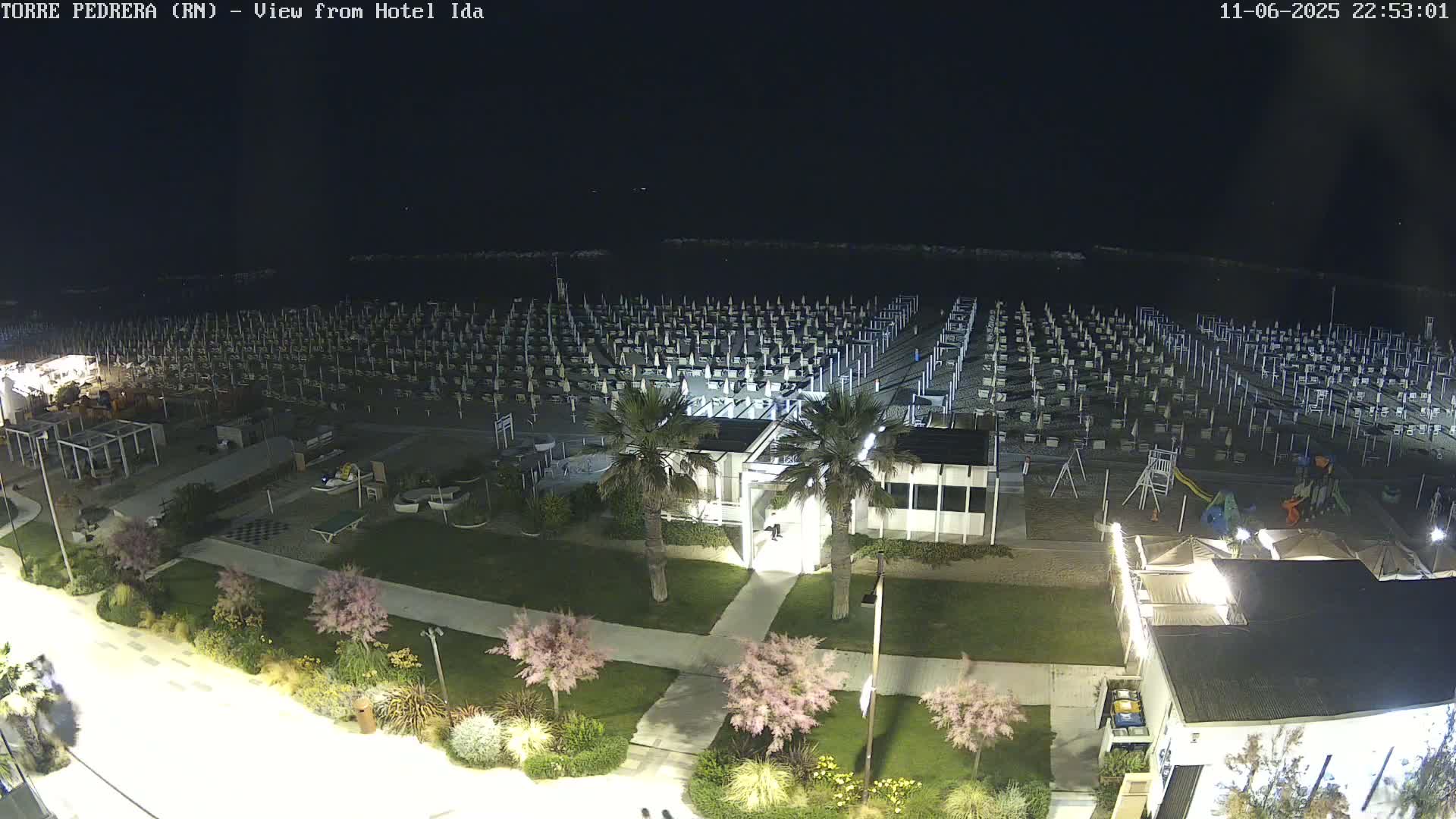 Rimini, Torre Pedrera Beach Live Cam - Emilia-Romagna, Italy