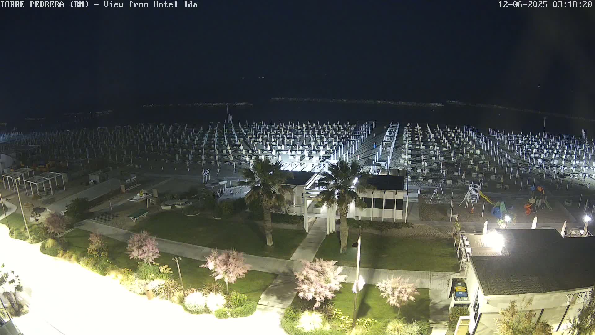 Rimini, Torre Pedrera Beach Live Cam - Emilia-Romagna, Italy