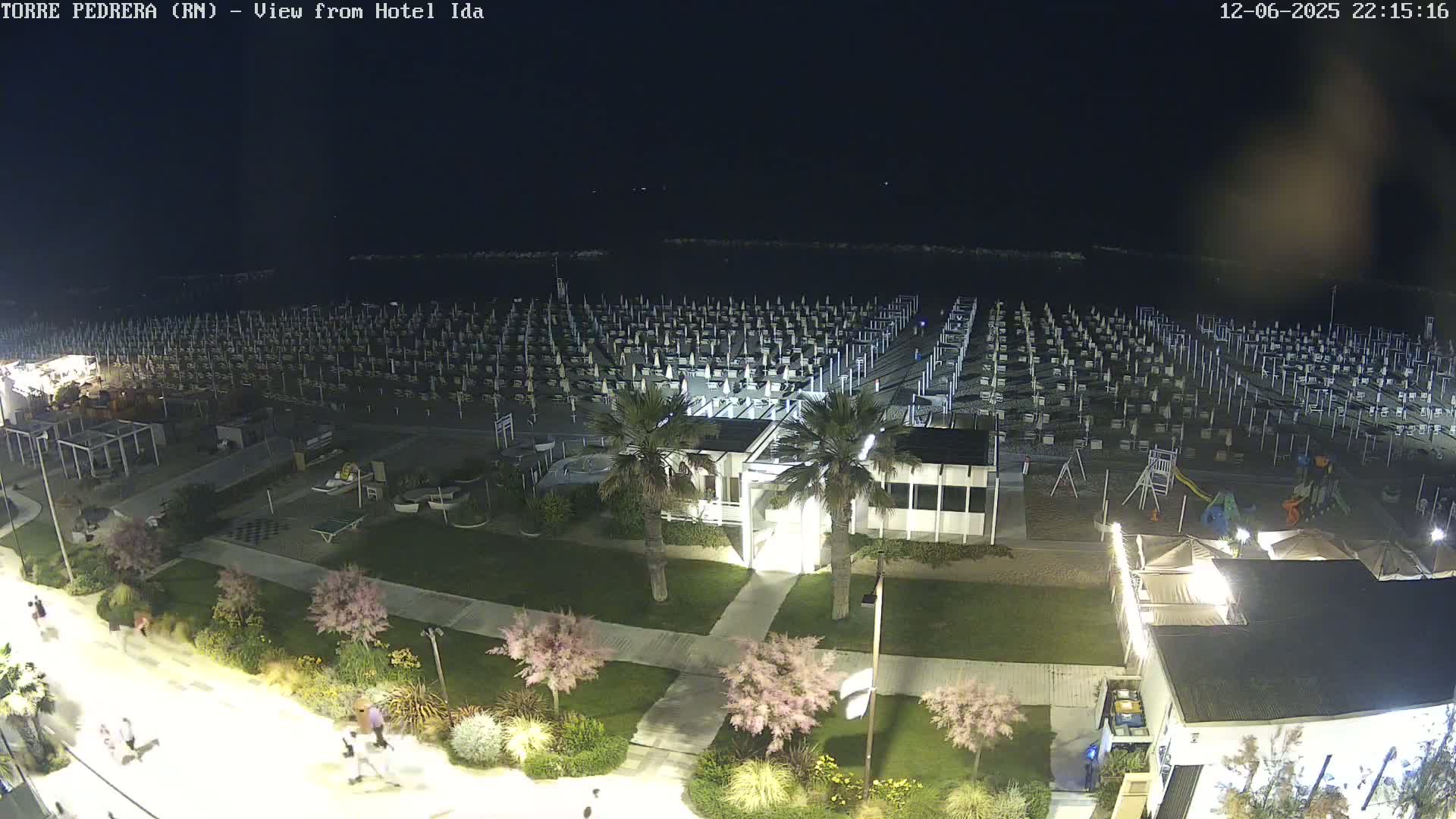 Rimini, Torre Pedrera Beach Live Cam - Emilia-Romagna, Italy