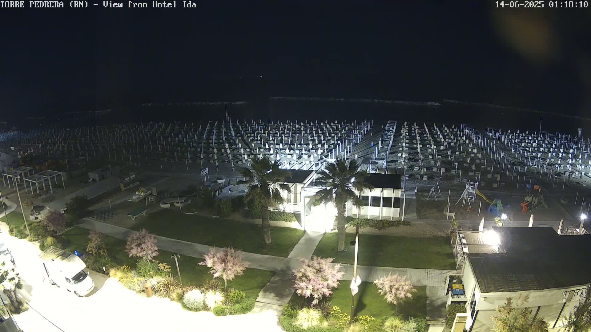 Rimini, Torre Pedrera Beach Live Cam - Emilia-Romagna, Italy