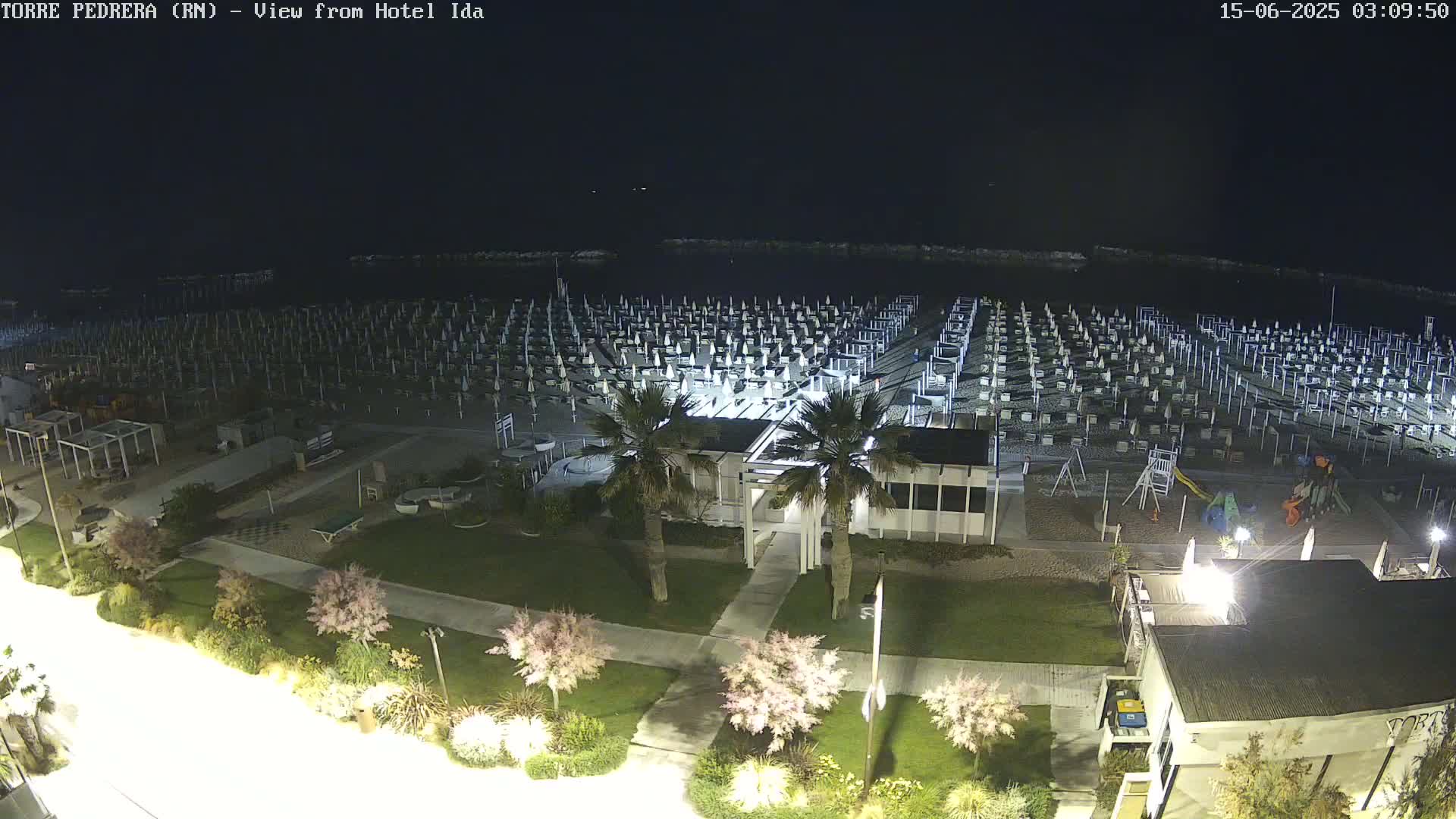 Rimini, Torre Pedrera Beach Live Cam - Emilia-Romagna, Italy