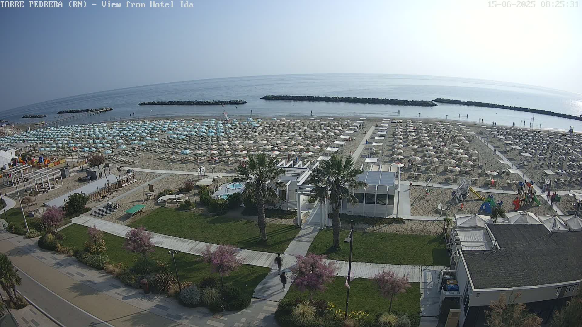 Rimini, Torre Pedrera Beach Live Cam - Emilia-Romagna, Italy