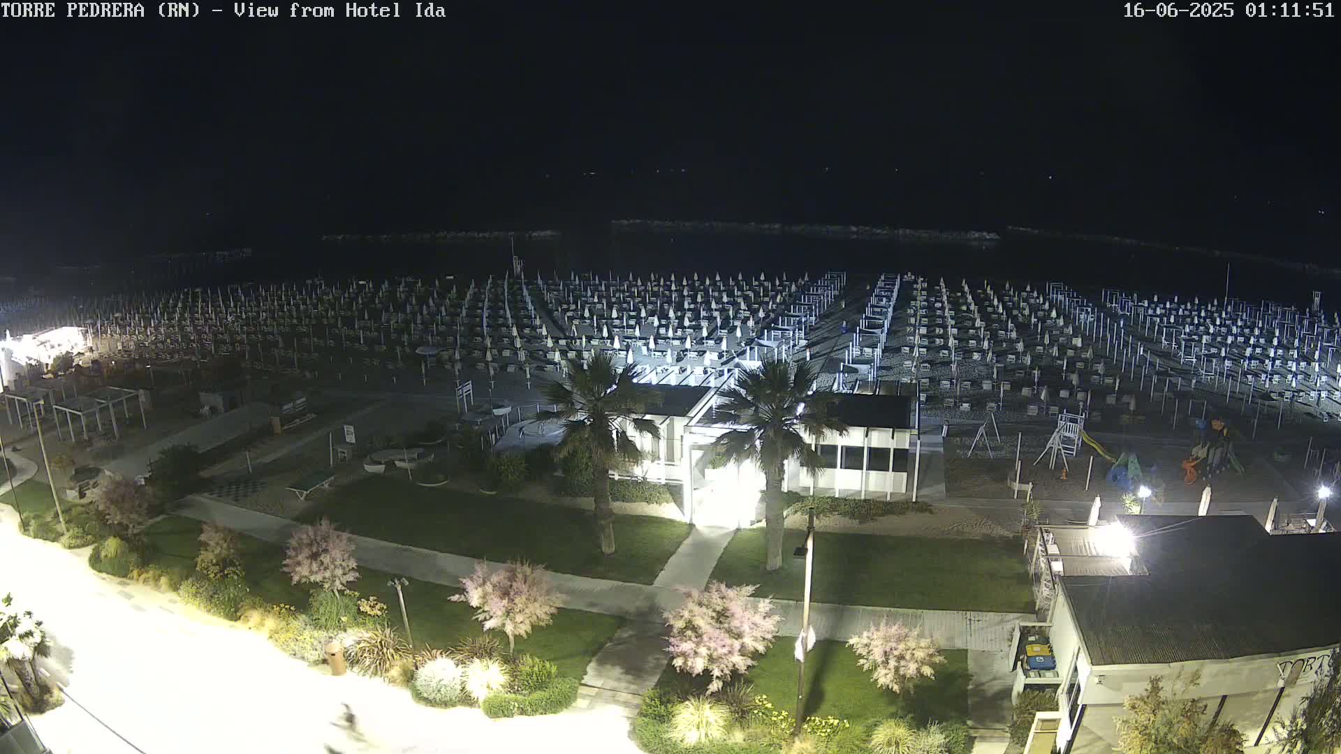 Rimini, Torre Pedrera Beach Live Cam - Emilia-Romagna, Italy