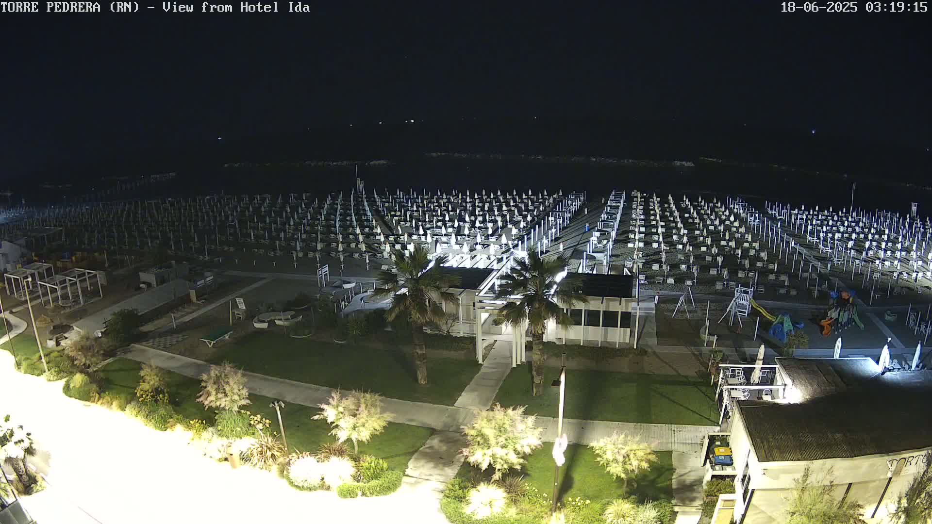 Rimini, Torre Pedrera Beach Live Cam - Emilia-Romagna, Italy