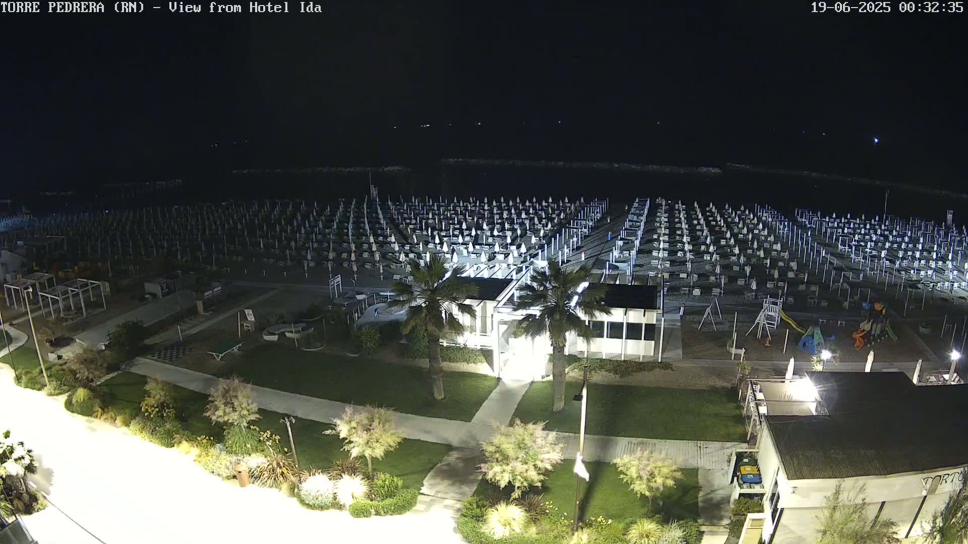 Rimini, Torre Pedrera Beach Live Cam - Emilia-Romagna, Italy