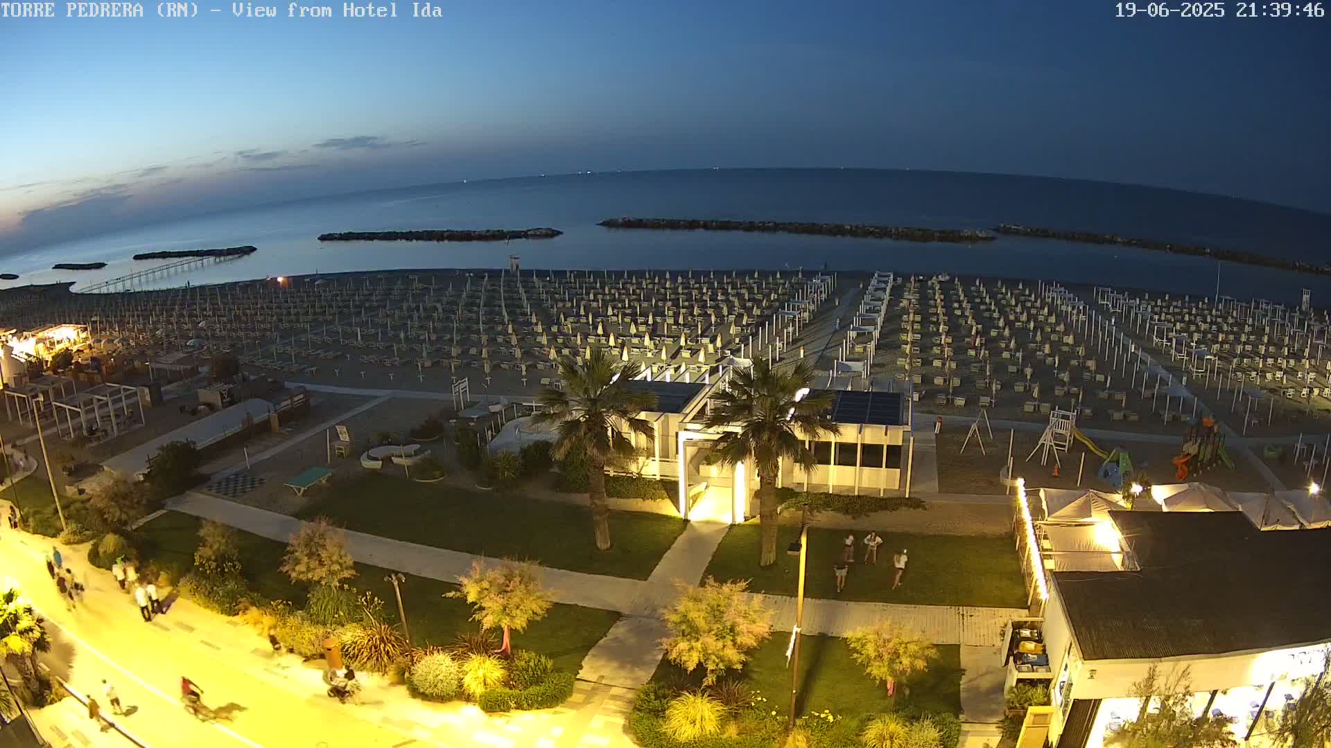 Rimini, Torre Pedrera Beach Live Cam - Emilia-Romagna, Italy
