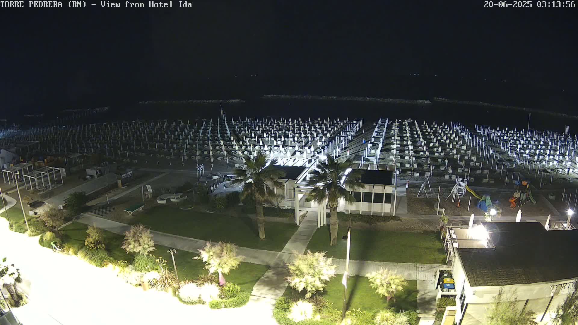 Rimini, Torre Pedrera Beach Live Cam - Emilia-Romagna, Italy
