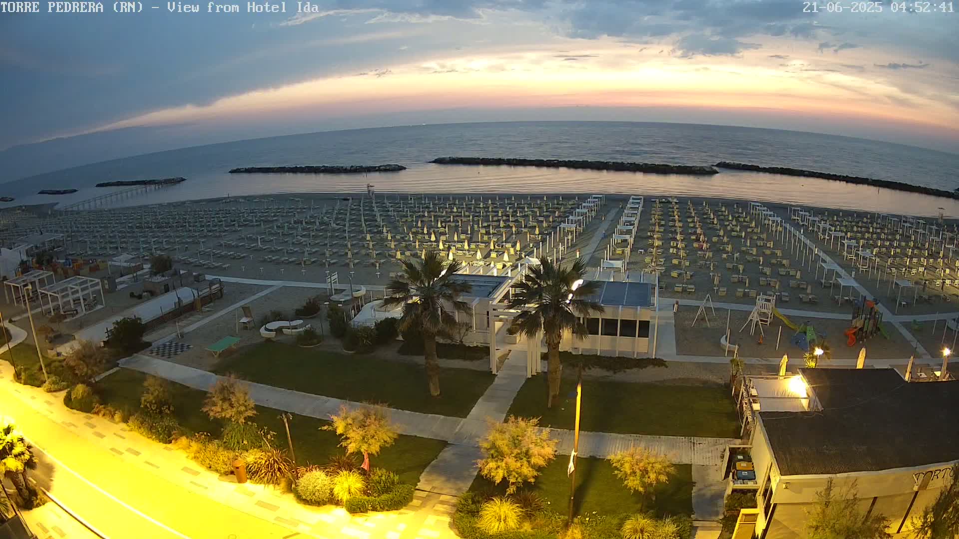 Rimini, Torre Pedrera Beach Live Cam - Emilia-Romagna, Italy