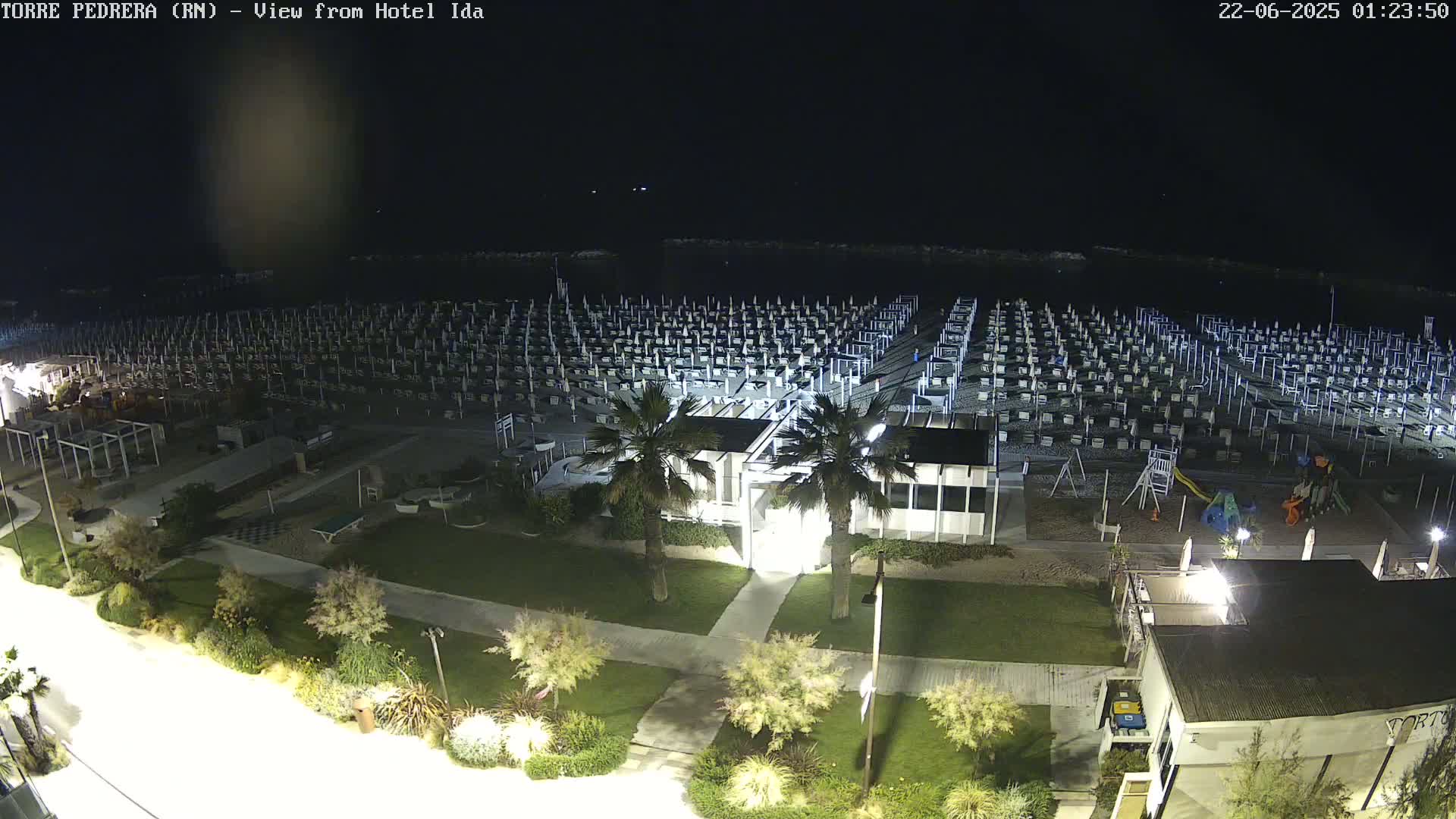 Rimini, Torre Pedrera Beach Live Cam - Emilia-Romagna, Italy