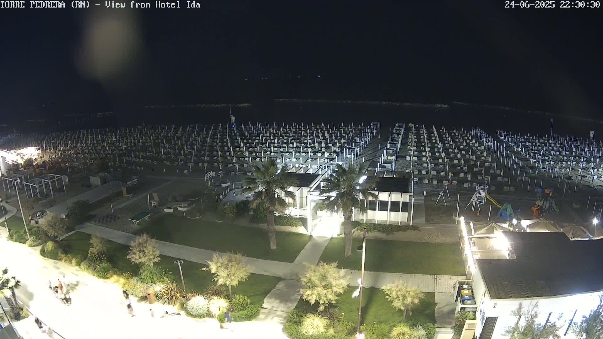 Rimini, Torre Pedrera Beach Live Cam - Emilia-Romagna, Italy