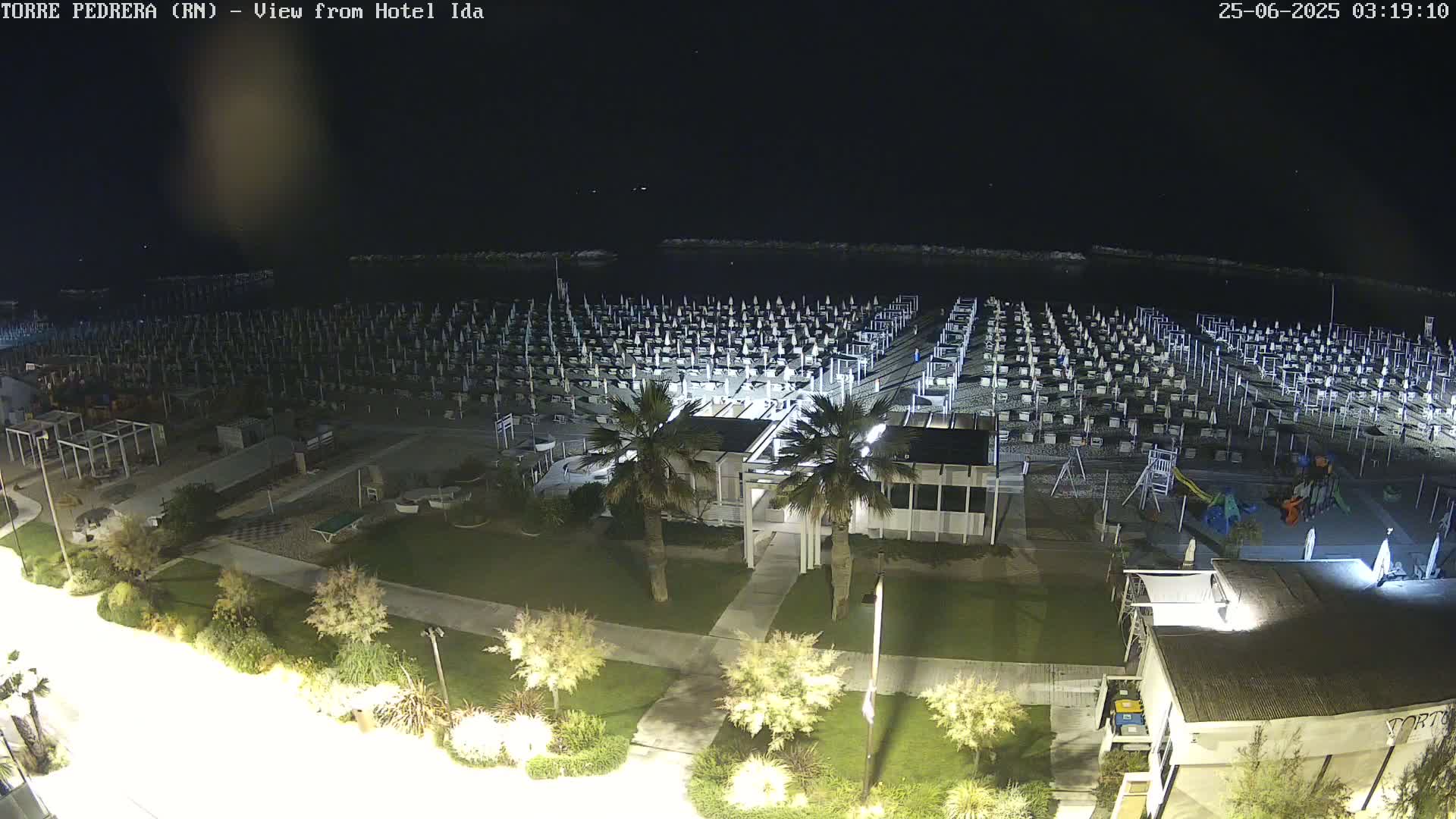 Rimini, Torre Pedrera Beach Live Cam - Emilia-Romagna, Italy