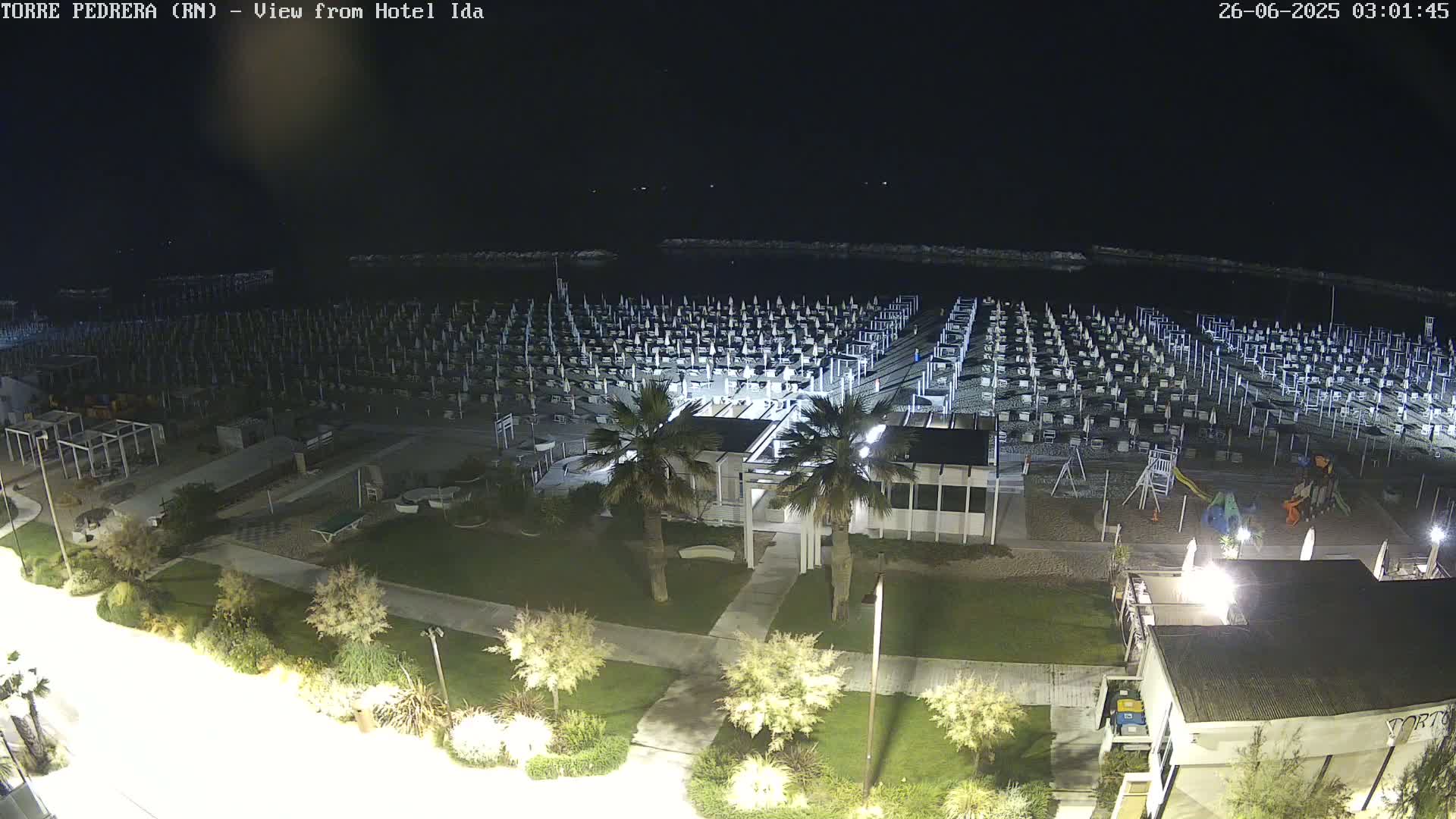 Rimini, Torre Pedrera Beach Live Cam - Emilia-Romagna, Italy