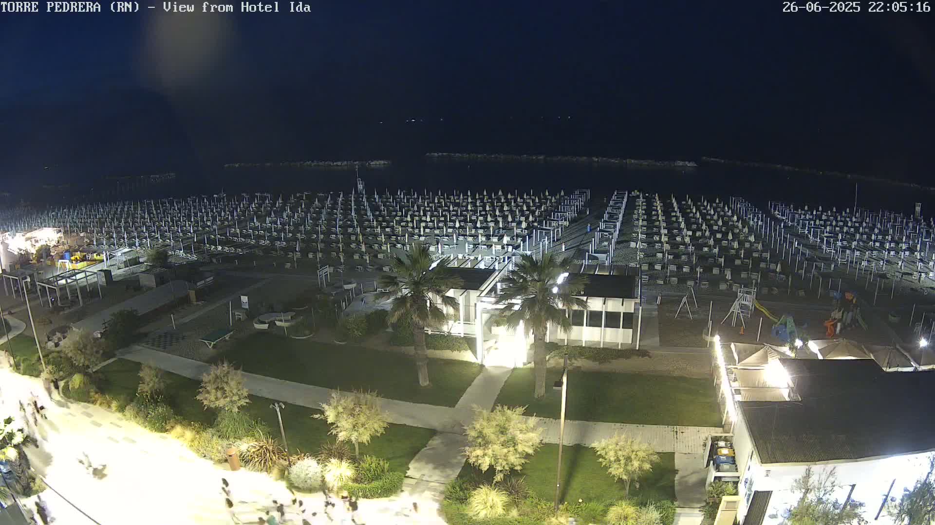 Rimini, Torre Pedrera Beach Live Cam - Emilia-Romagna, Italy