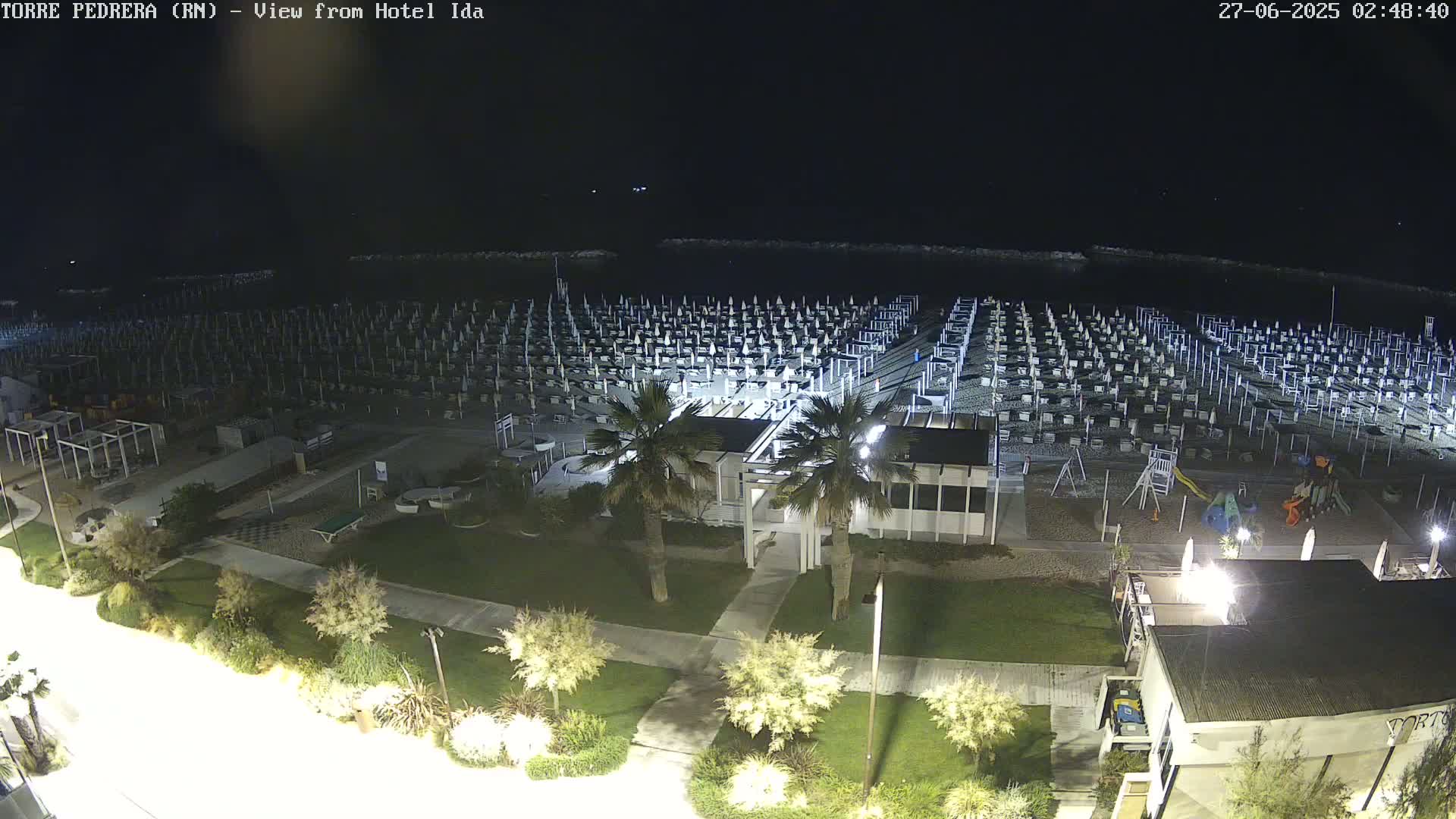 Rimini, Torre Pedrera Beach Live Cam - Emilia-Romagna, Italy